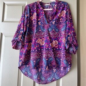 Multi-colored Paisley Blouse